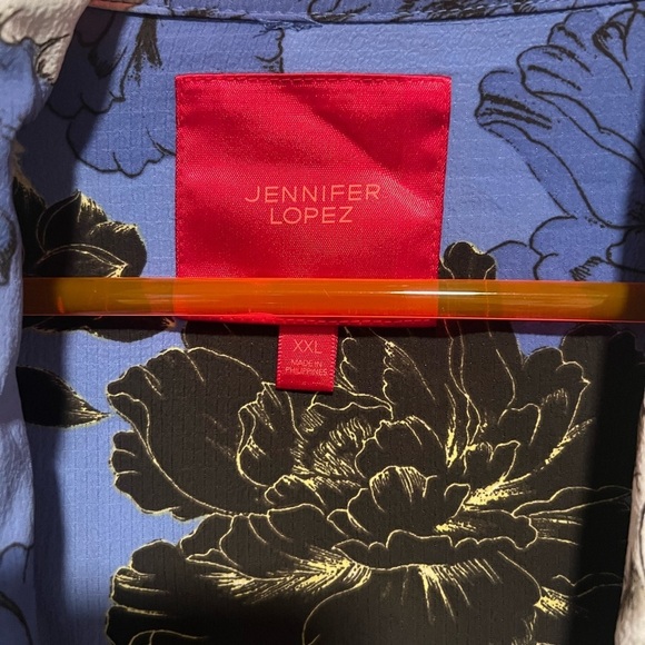 NWT! Jennifer Lopez Floral Blue Kimono size XXL - Picture 3 of 4
